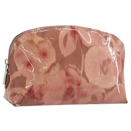 LOUIS VUITTON Monogram Vernis Ikat Flower Pochette Cosmetic M90046 Auth BA15040 Rose