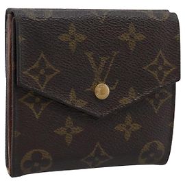 LOUIS VUITTON Monogram Porte Monnaie Bier Cartes Crdit M61660 LV Auth BA15264 Monogram