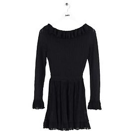 Robe Alaïa noire en viscose L Noir