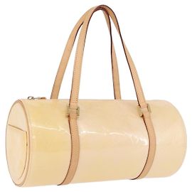 LOUIS VUITTON Monogram Vernis Bedford Hand Bag Beige M91006 LV Auth am12403V Beige