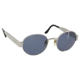 Gafas de sol CHANEL Metal Silver CC Auth 196693V Plata