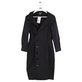 Vestido de algodón negro Jean Paul Gaultier Negro