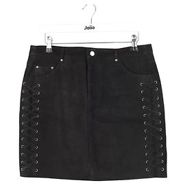 Jupe en daim noir The Kooples M Noir