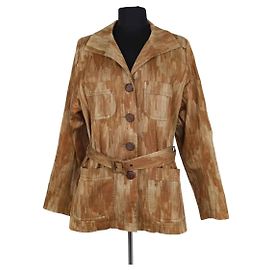 Chaqueta de algodón beige Yves Saint Laurent Beige