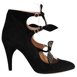 Chloé Black Suede Heels Size 41 Black