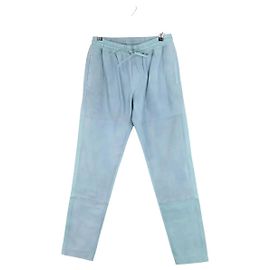 Zadig & Voltaire Blaue gerade Hose Blau