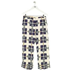 Pantalon La Prestic Ouiston en soie bleu marine Bleu Marine