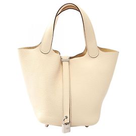Hermès Hermes Picotin Lock PM Nata Handbag White
