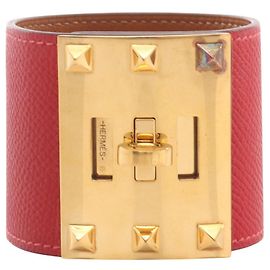 Hermès Bracelet Hermes Kelly Dog Extreme Rouge Doré
