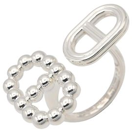 Hermès Anello Hermes Chaine d'Ancre Area II Argento