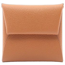 Hermès Hermes Bastia Wallet - Coin Purse Brown Golden