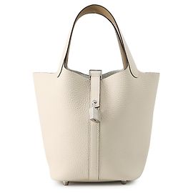Hermès Hermes Picotin Lock PM Eclat Nata Poussière Handbag Brown Beige Cream
