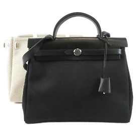 Hermès Bolsa Hermes New Herbag PM Preto