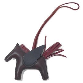 Hermès Hermes Rodeo Pegasus Accessory Bag Charm PM Brown Black Red