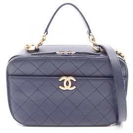 Borsa a tracolla 2-Way Chanel Matelassé Blu