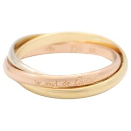 Anillo Cartier Trinity Plata Dorado