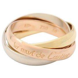 Bague Cartier Trinity Argenté Doré