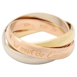 Anillo Cartier Trinity Plata Dorado