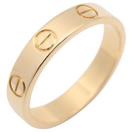 Anello Mini Love Cartier in oro giallo 18K D'oro