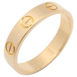 Bague Mini Love Cartier en or jaune 18K Doré