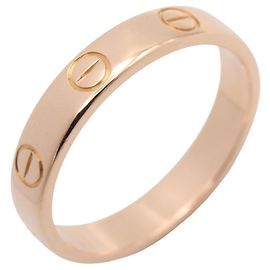 Bague Mini Love Cartier en or rose 18K Doré