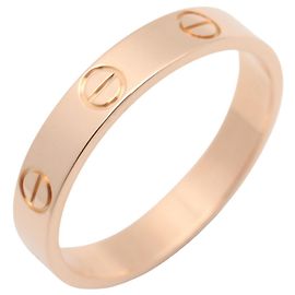 Anello Mini Love Cartier in oro rosa 18K D'oro