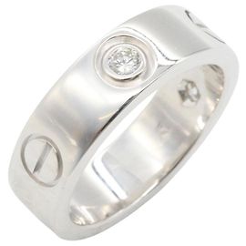 Cartier Love Ring in 18K Weißgold mit Diamant Silber Andere