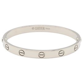 Esclava Cartier Love en oro blanco de 18K Plata