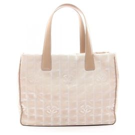 Chanel New Travel Line MM Tote Bag Beige