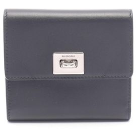 Balenciaga Rodeo Tri-fold Wallet Black
