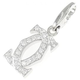 Cartier 2C Pendant in White Gold Other