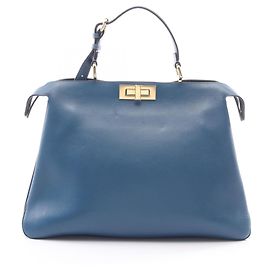 mala Fendi Peekaboo Soft Large Azul