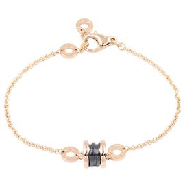 Bulgari Bvlgari B-zero1 Element Charm Bracelet Black Golden
