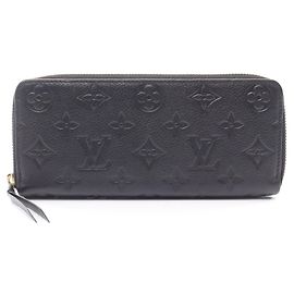 Louis Vuitton Portefeuille Clemence Monogram Empreinte Noir Long Wallet Noir