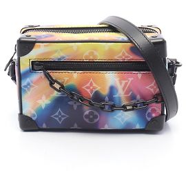 Borsa a tracolla Louis Vuitton Mini Soft Trunk Monogram Sunset Nero Multicolore