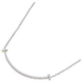 Collar Tiffany & Co. T Smile Small Diamond Plata Otro