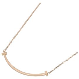 Collar Tiffany & Co. T Smile Small en oro rosa de 18K Dorado