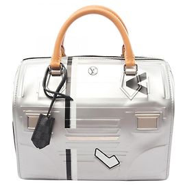 Bolsa Louis Vuitton Speedy 25 Space Collection Prata Multicor