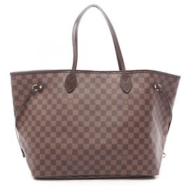Bolso Tote Louis Vuitton Neverfull GM Damier Ebene Castaño