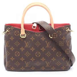 Sac à main 2-Way Louis Vuitton Pallas BB Marron Rouge Fuschia