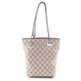 Sac cabas Gucci GG Canvas Marron Beige