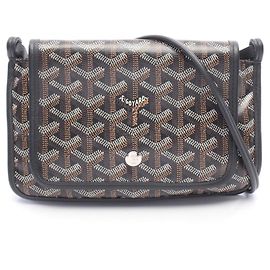Bolsa de mão Goyard Plume Preta Castanha Branca Marrom Preto Branco