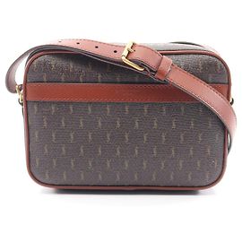 Bolsa Camera Monogram Yves Saint Laurent Marrom