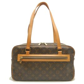 Sac à épaule Louis Vuitton Monogram Cite GM Marron Monogramme
