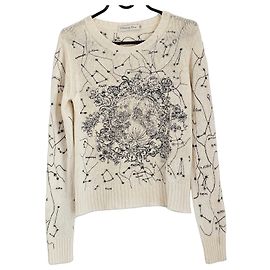 Christian Dior Pull Constellations en Cachemire Écru
