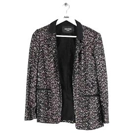 Zadig & Voltaire Black Sequined Blazer Black