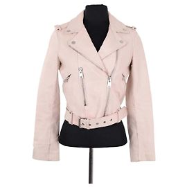 Chaqueta de cuero Maje rosa Rosa