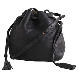 Borsa a tracolla in pelle nera Gerard Darel Nero