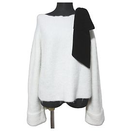 Autre Marque Apuweiser-riche Velour Ribbon Knit White