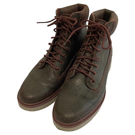 Autre Marque Botas de couro Timberland Kenniston Marrom
